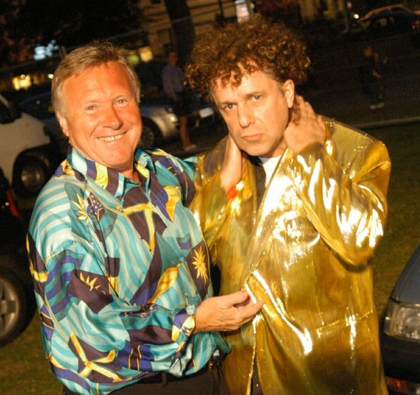 Leo Sayer looking reluctant to give the legendary gold jacket back!